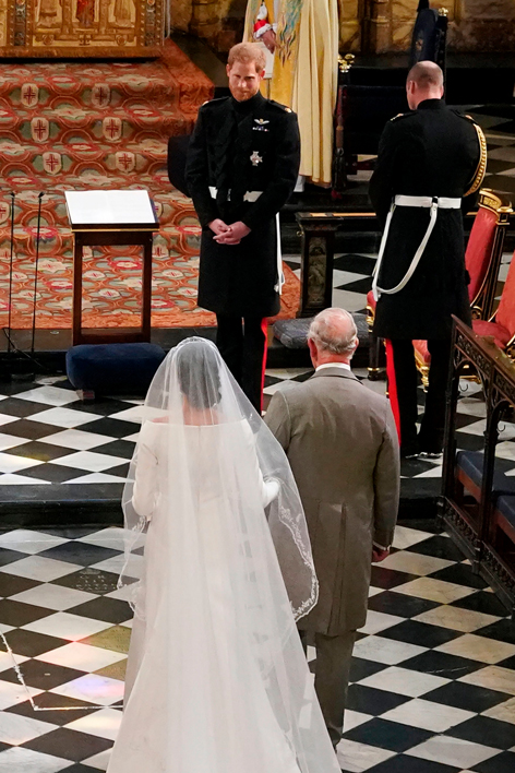 Prinz Charles begleitet Meghan zum Traualtar