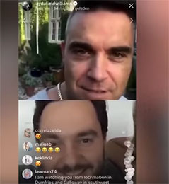 Robbie Williams Videotelefonat