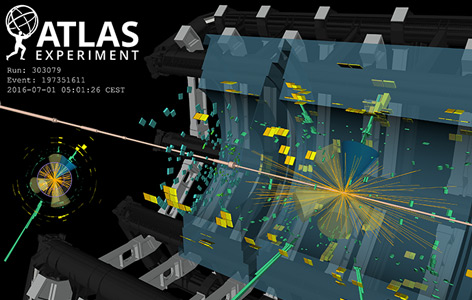 Visualisierung des ATLAS-Experiments