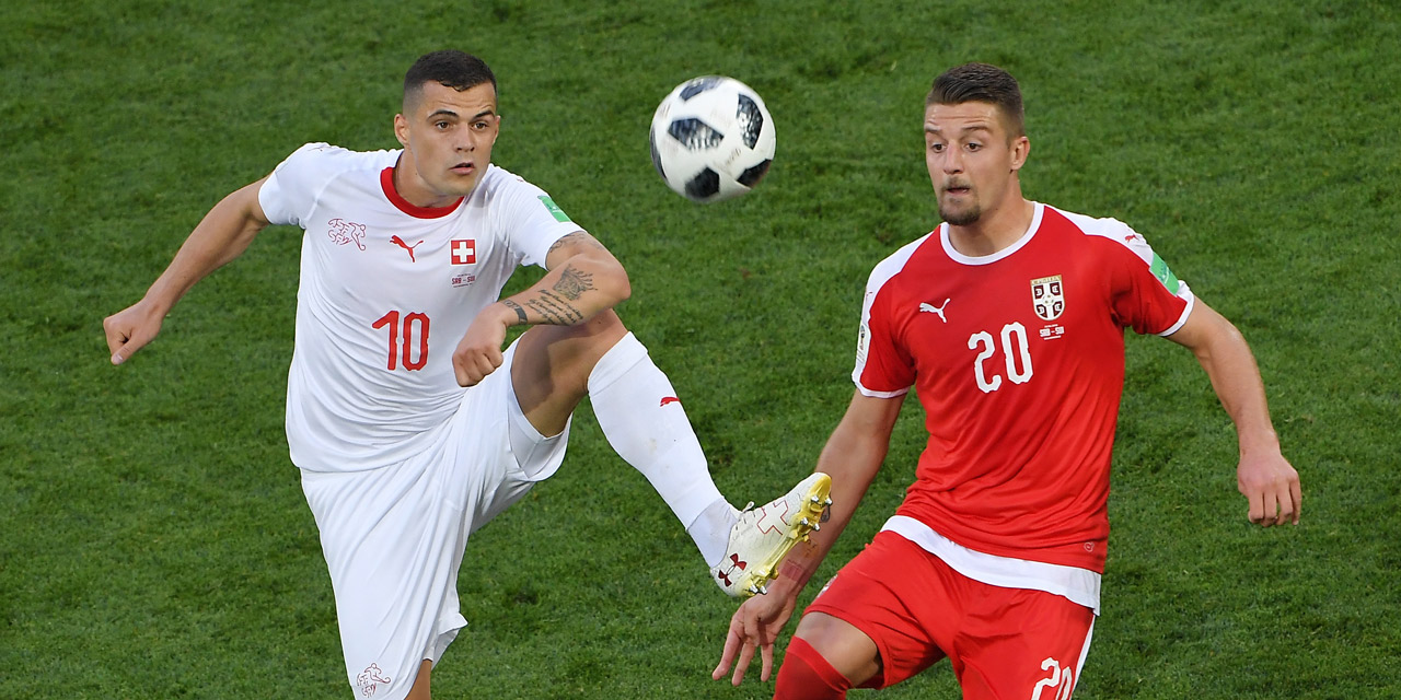 Schweiz gegen Serbien, Xhaka gegen Milinkovic Savic