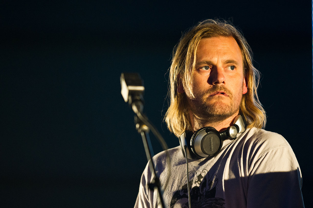 Geoff Barrow performing with Portishead at Roskilde Festival 2011