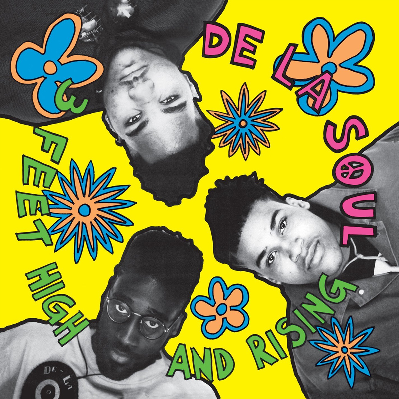 Albumcover mit den drei Mitgliedern von De la Soul aus dem Jahr 1989