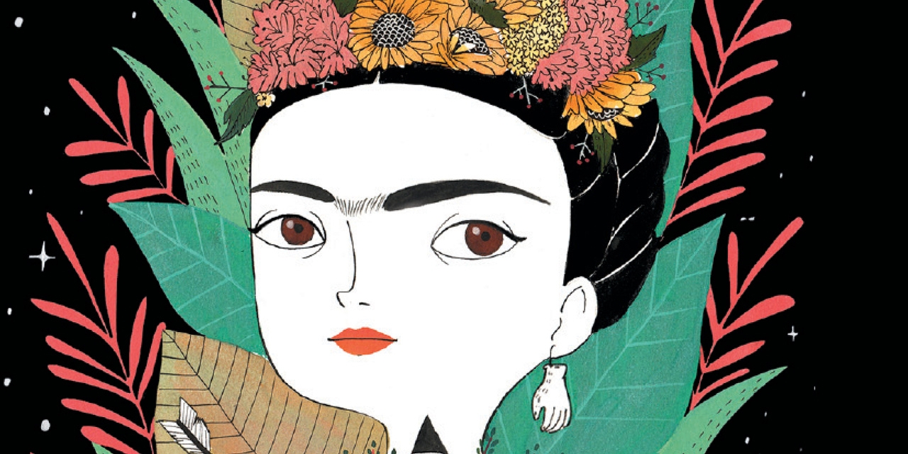 frida kahlo illustration portrait buchcover