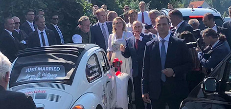 Wladimir Putin bei der Hochzeit von Außenministerin Karin Kneissl und Wolfgang Meilinger