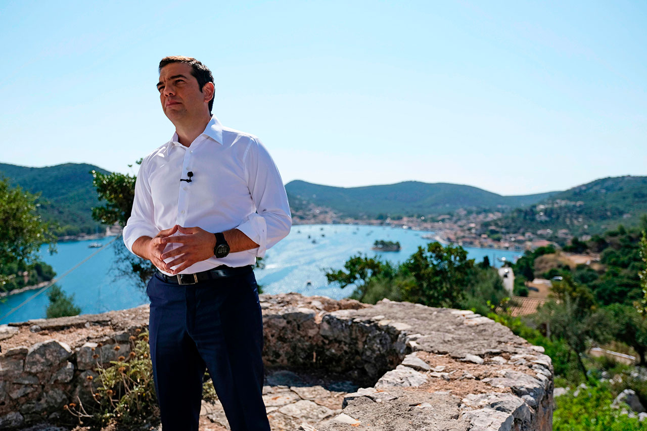Tsipras in Ithaka
