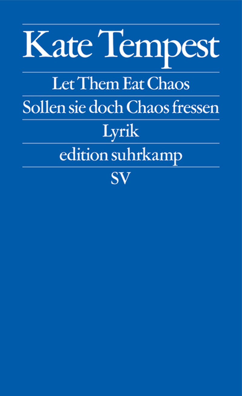 Cover Kate Tempest "Let them eat chaos"