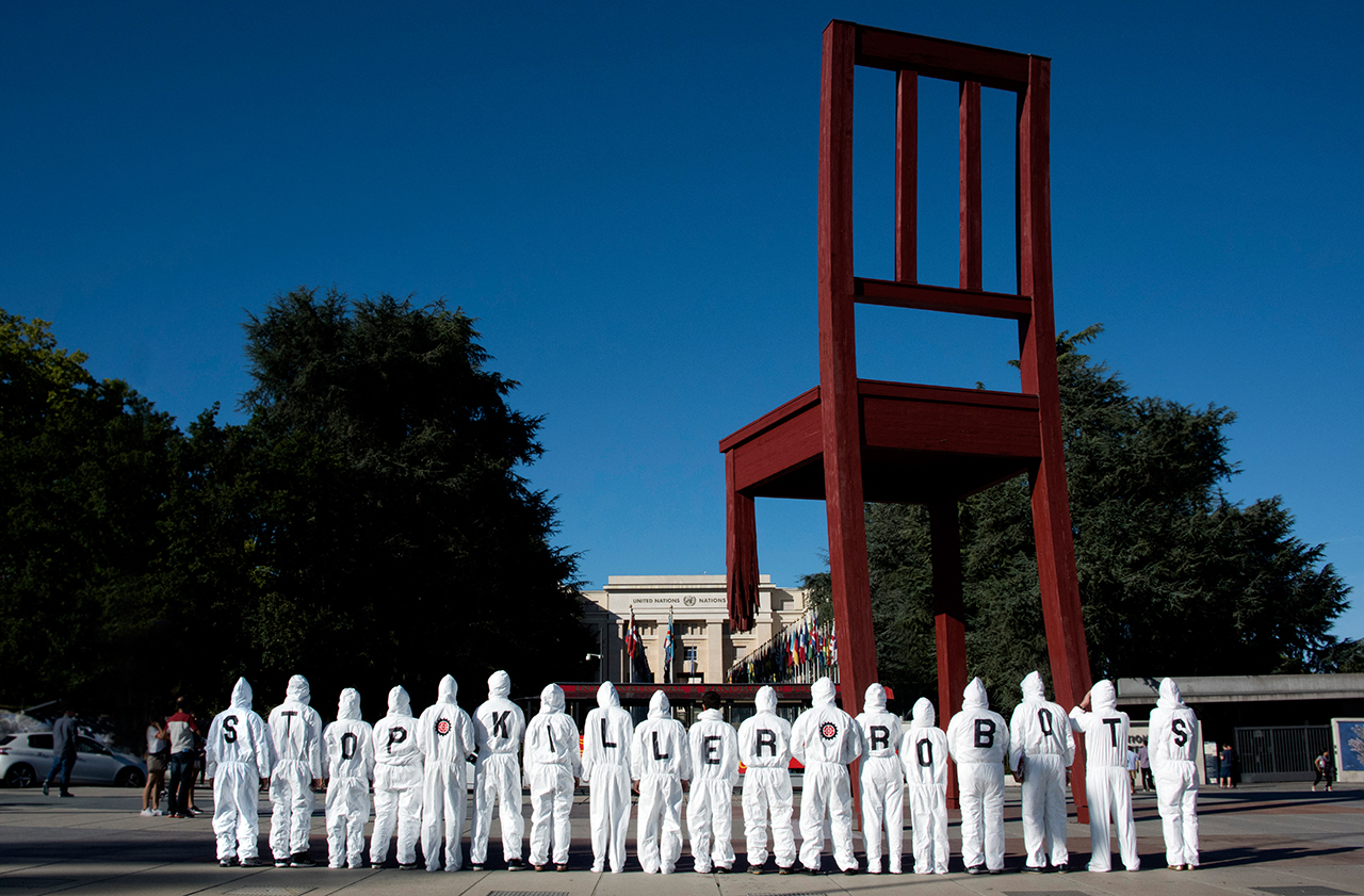 Campaign to Stop Killer Robots outside the UN