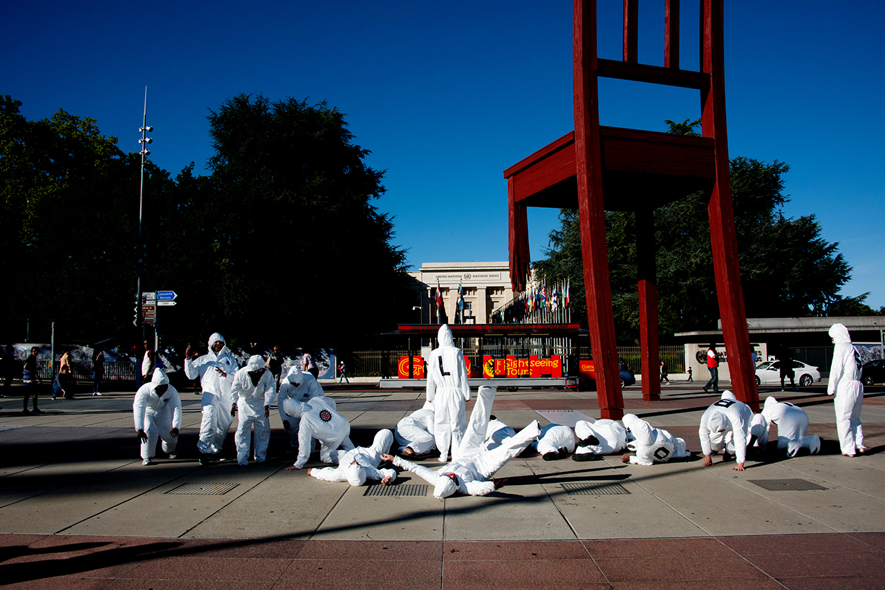 Campaign to Stop Killer Robots outside the UN