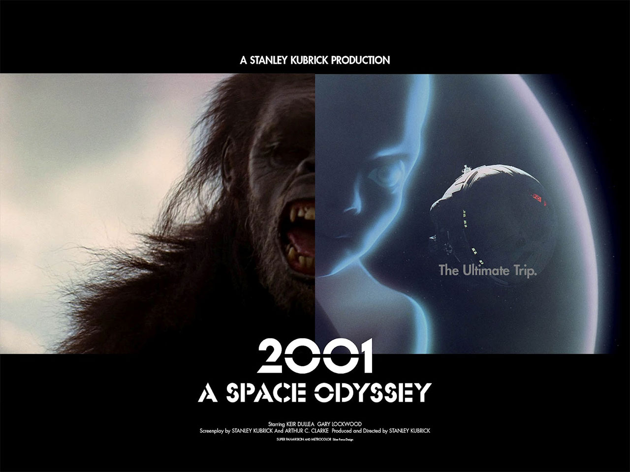 Filmstills aus "2001 - A Space Odyssey"