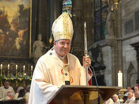 Kardinal Christoph Schönborn bei der Maria-Namen-Feier im Stephansdom 2018