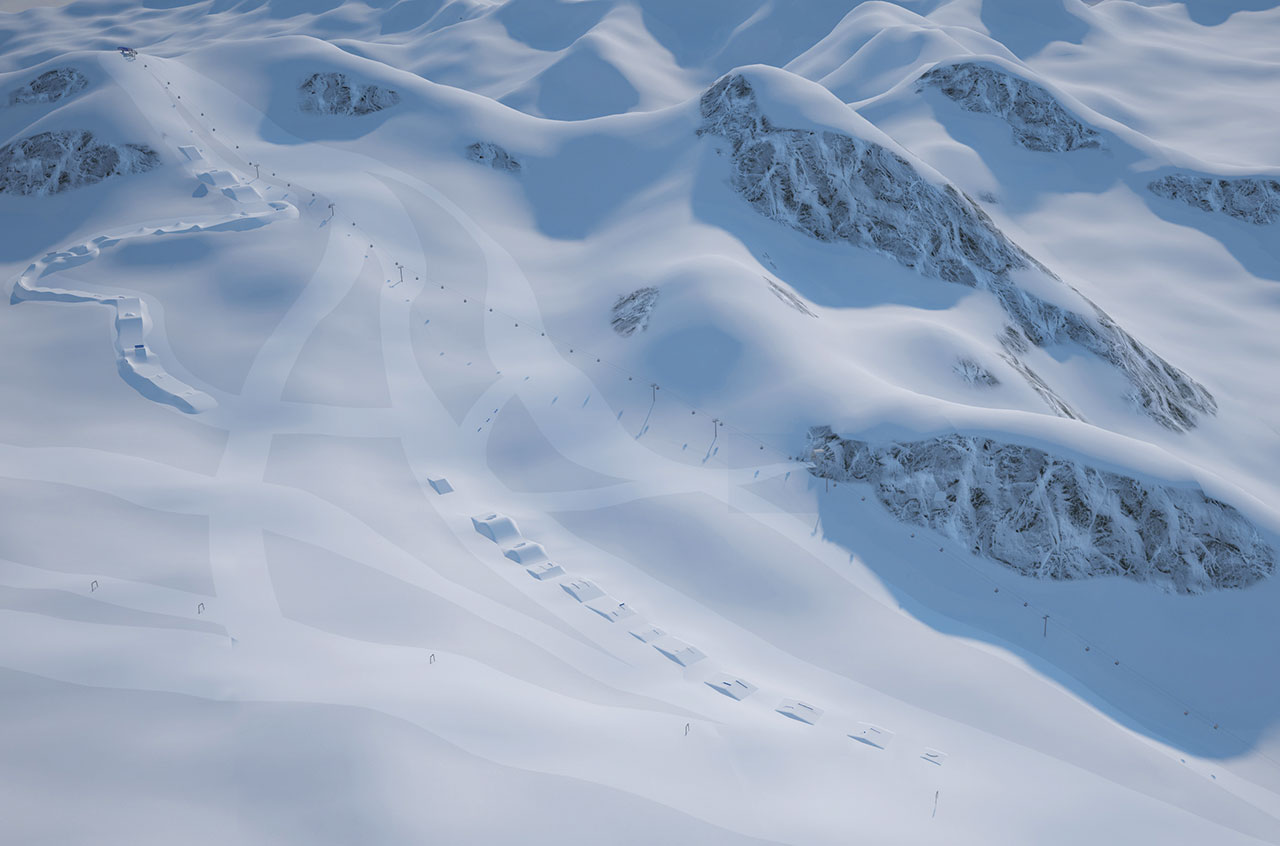 Der neue Snowpark am Kaunertaler Gletscher