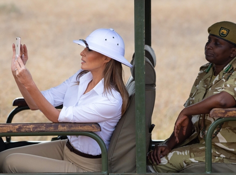 Melania Trump bei ihrer Afrika Reise