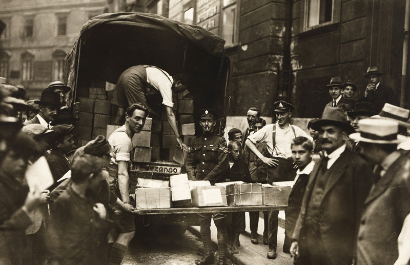 Englische Hilfslieferungen für Wien 1919