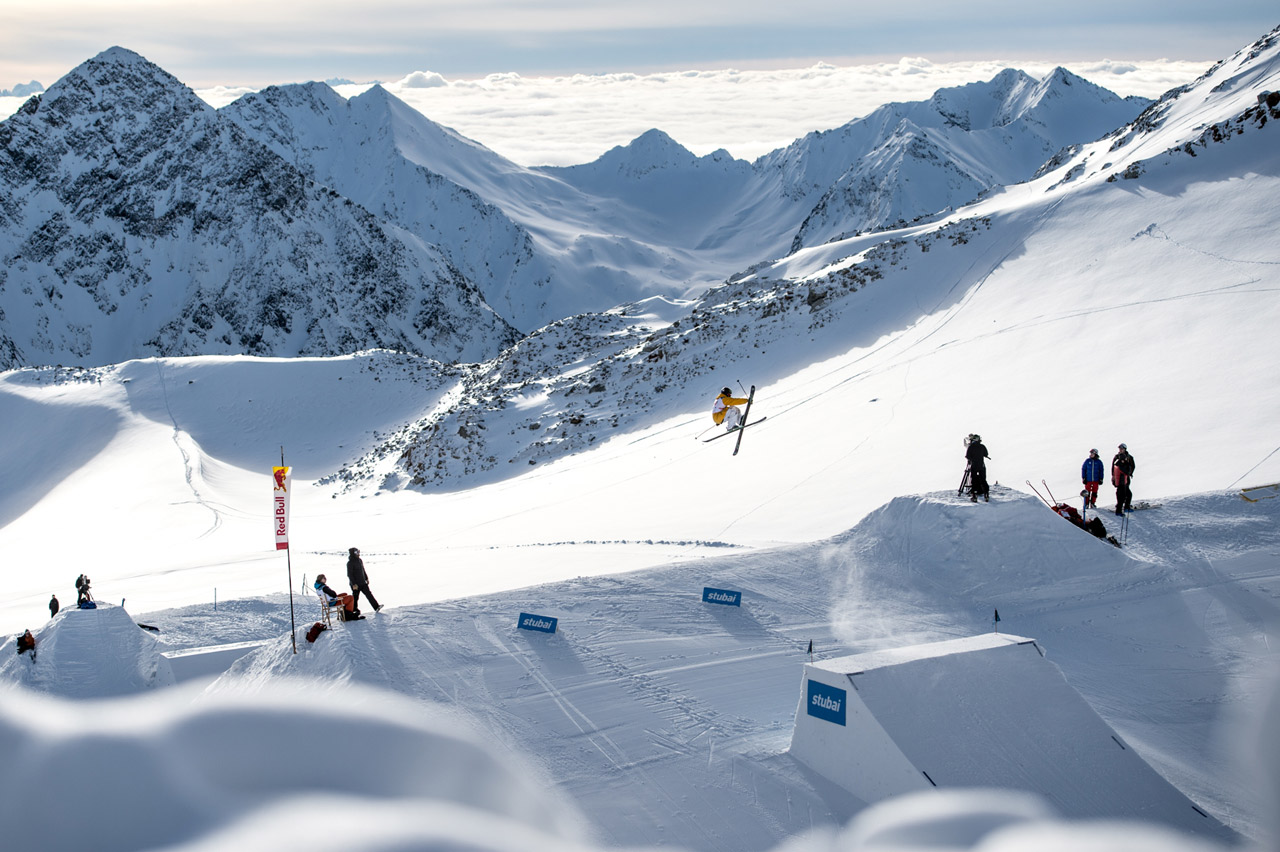 Bilder vom Freeski-Weltcup am Stubaier Gletscher