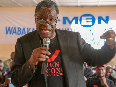 Friedensnobelpreisträger Denis Mukwege, Gynäkologe, Menschenrechtsaktivist, Gründer und leitender Chirurg des Panzi-Hospitals in Bukavu (Kongo)