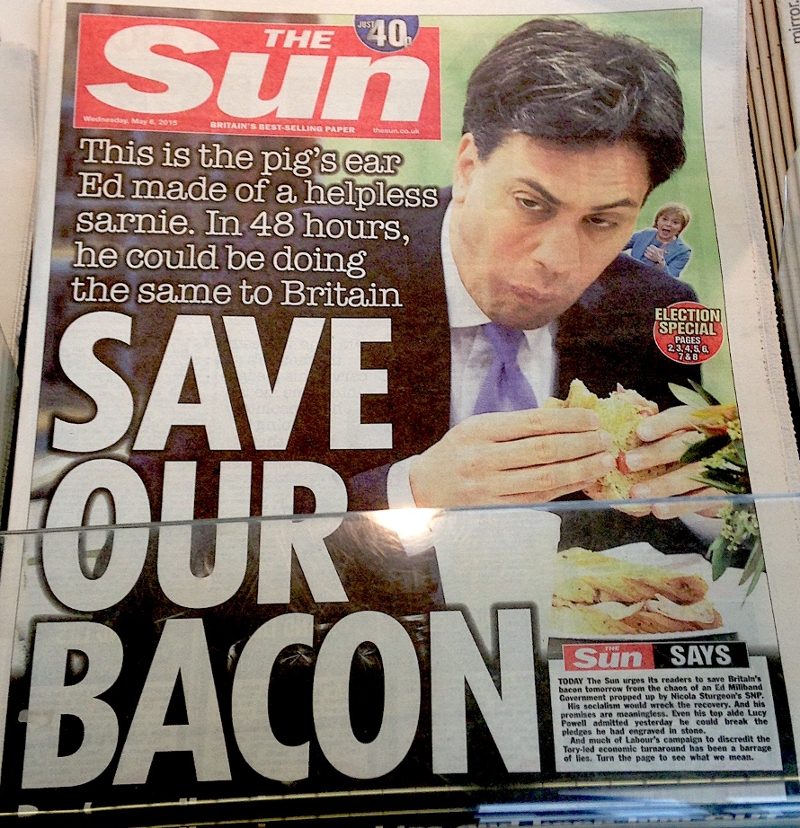 "Save Our Bacon", The Sun am 6.5. 2015
