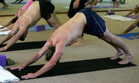 Eine Yogaklasse