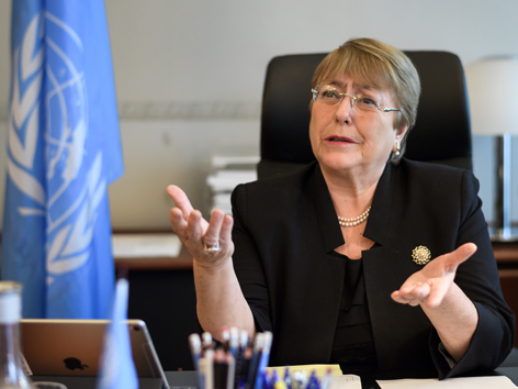 Michelle Bachelet Hohe Kommissarin der Vereinten Nationen für Menschenrechte