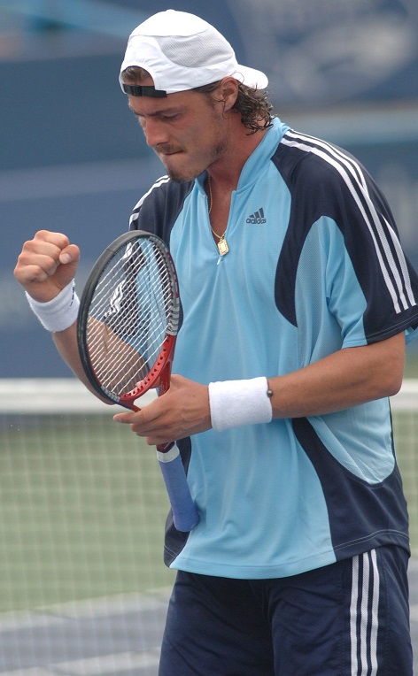 Marat Safin bei einem Tennis-Match 2005