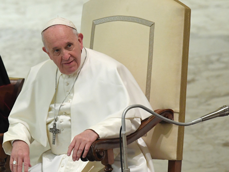 Papst Franziskus Audienz für Gefängnis Mitarbeiter