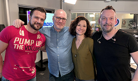 Christian Panny mit Sigi Fink, Sandra König und Robert Kratky