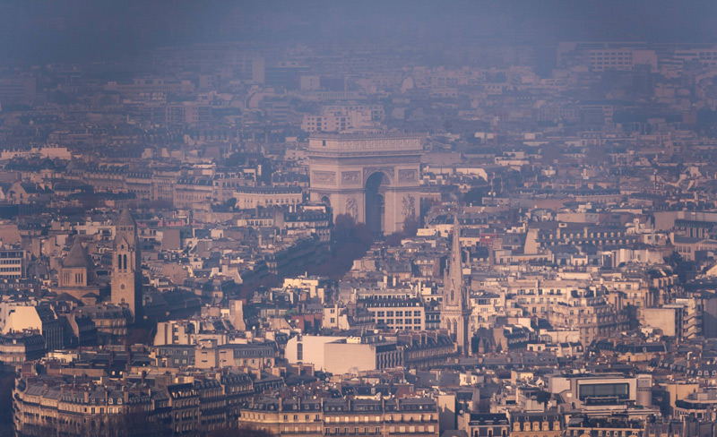Die trübe Luft über Paris