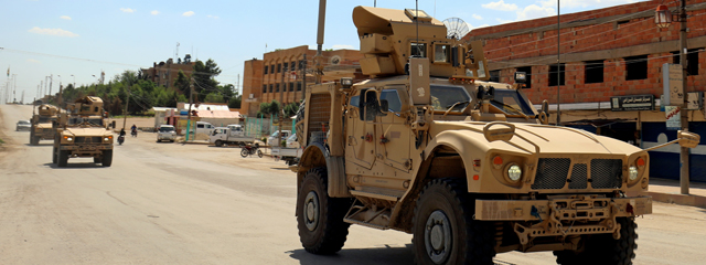 US-Fahrzeuge im Einsatz gegen den IS