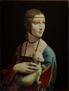 Dame mit dem Hermelin (1489-1490); Öl und Tempera auf Holz