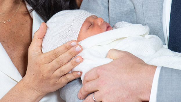 Herzogin Meghan und Prinz Harry mit "Baby Sussex"
