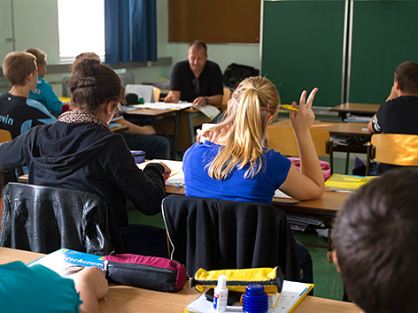 Unterrichtsstunde in einer Mittelschule in Wien