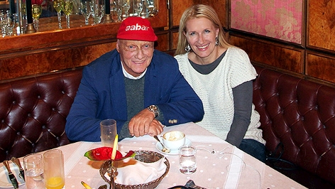 Niki Lauda und Claudia Stöckl