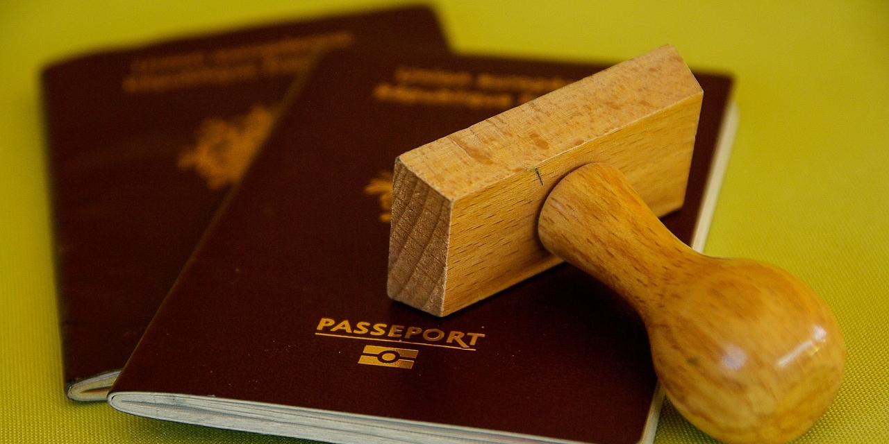 Passports mit Stempel