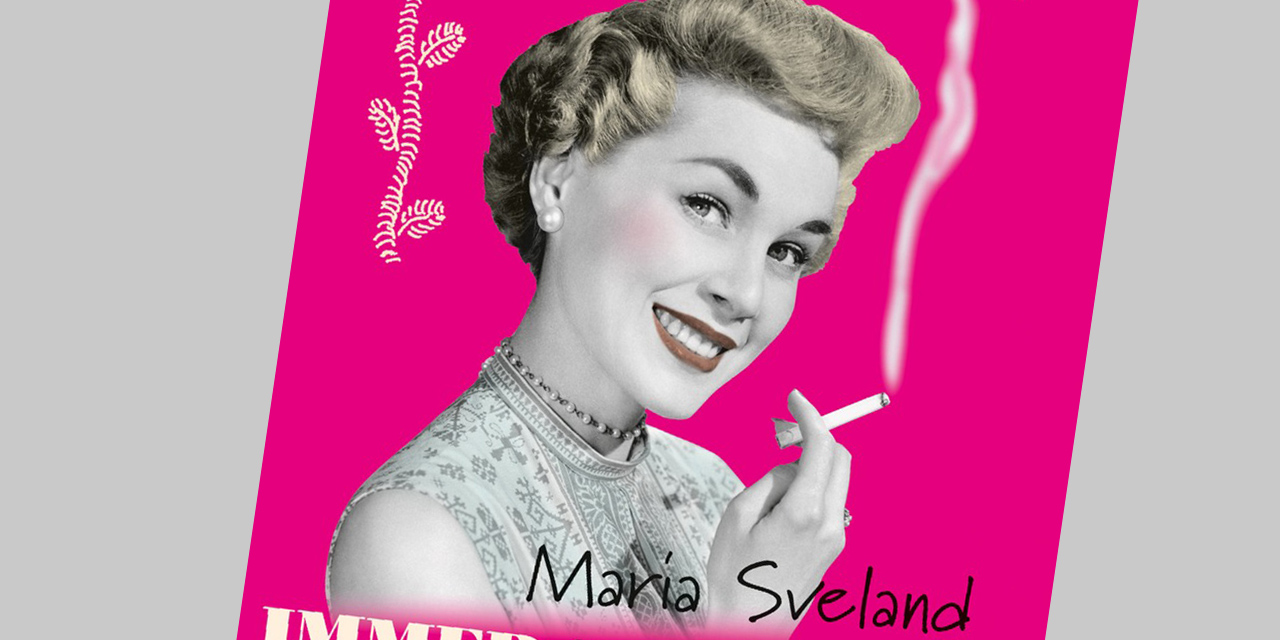Buchcover mit rauchender Frau im Stil der 1950er Jahre