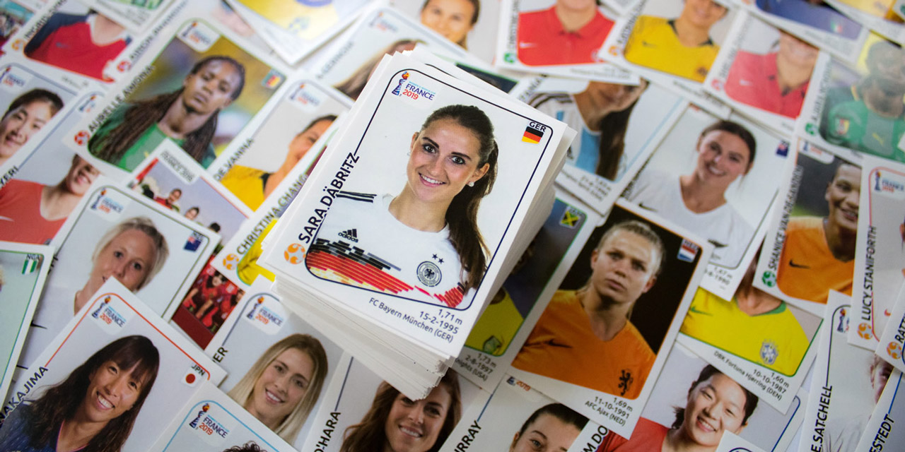 Panini-Sticker zur Frauen WM 2019