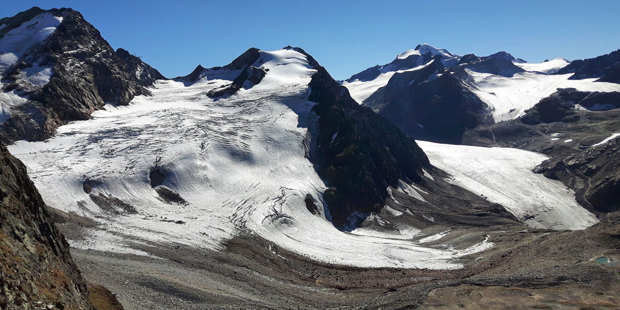 Linker Fernerkogel mit Gletschern