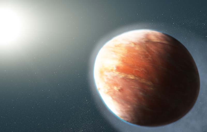 Exoplanet WASP-121b, geformt wie ein Football