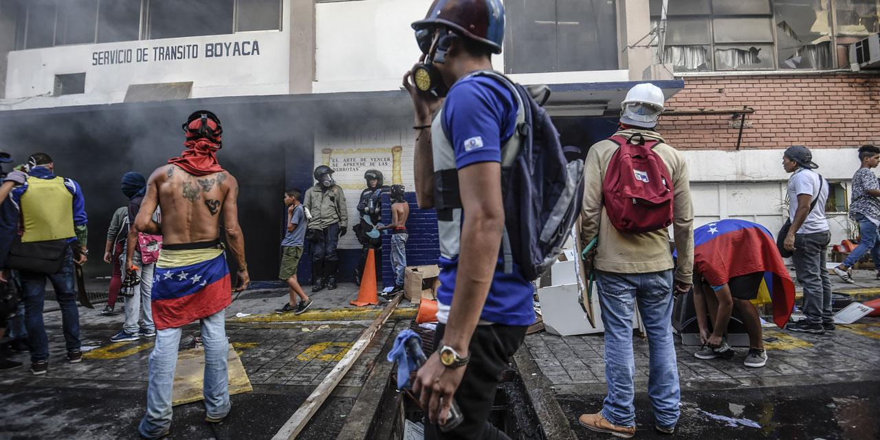 Demonstranten in Venezuela