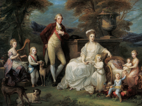 Angelika Kauffmann, Modello für das Gruppenbild der königlichen Familie von Neapel, 1782/83 Liechtenstein