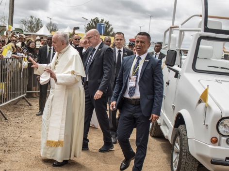Papst Weiterreise Mauritius