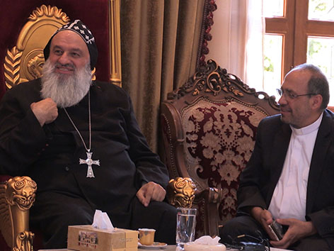 Syrien. syrisch-orthodoxer Patriarch Mor Ignatius Aphrem II. Karim