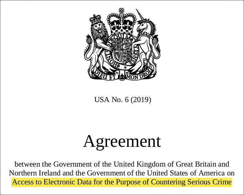US UK Agreement