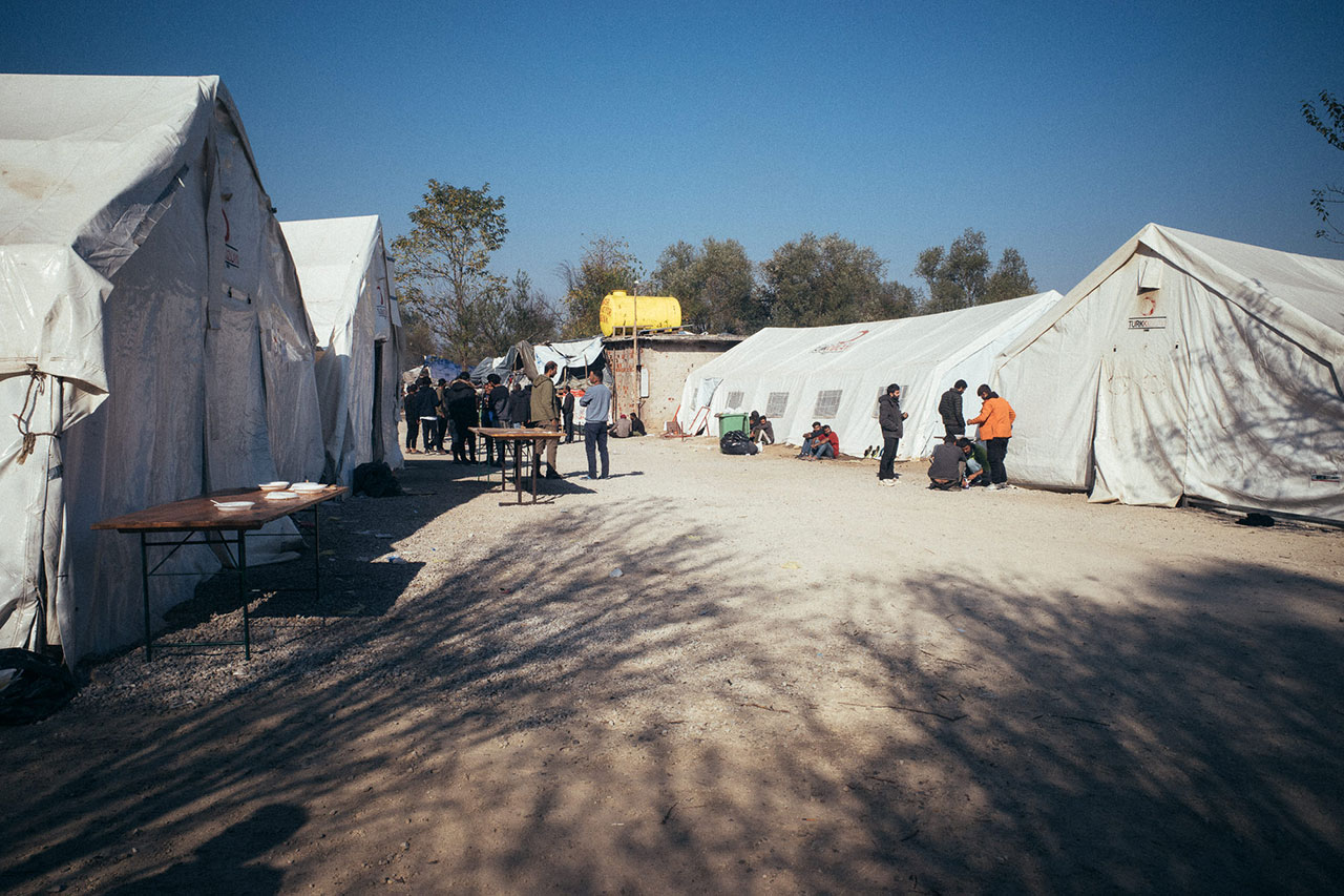 Flüchtlingscamp Vučjak in Norden Bosnien und Herzegowinas