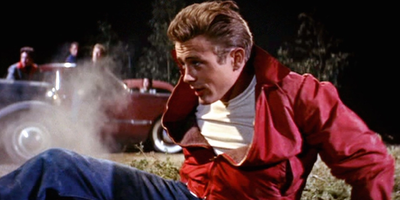 James Dean in "Rebel without a cause"