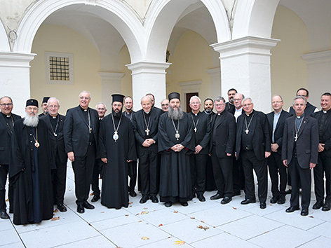 Begegnung der katholischen und orthodoxen Bischofskonferenz im Wiener Erzbischöflichen Palais