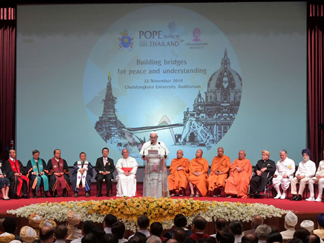Papst Franziskus bei einer Rede in Bangkok