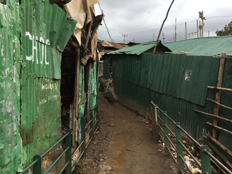 Nairobi Slum Wellblechhütten