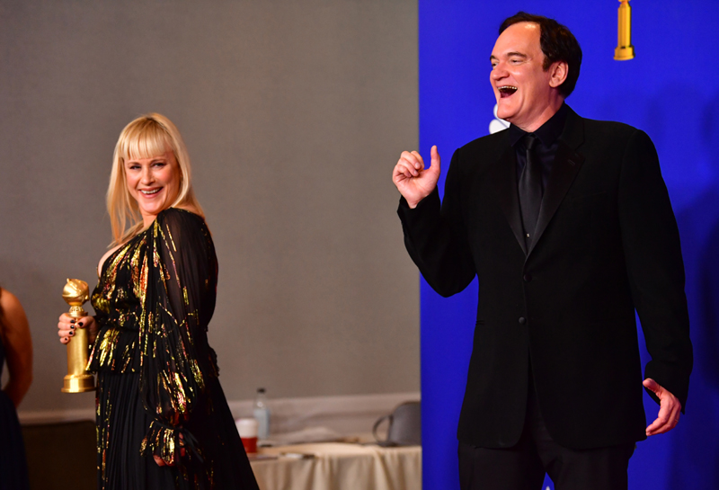 Patricia Arquette und Quentin Tarantino bei den Golden Globes