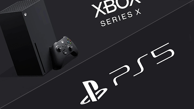 Die neue Xbox Series X und das neue PS5 Logo