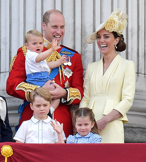 Prinz William, Herzogin Catherine, Charlotte, George und Louis