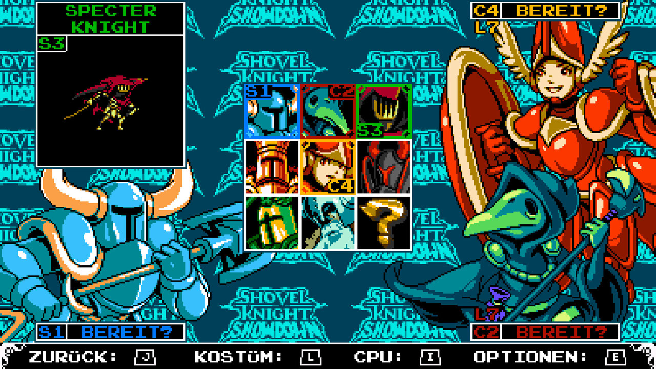 Bildschirmfoto aus der Computerspielreihe "Shovel Knight"